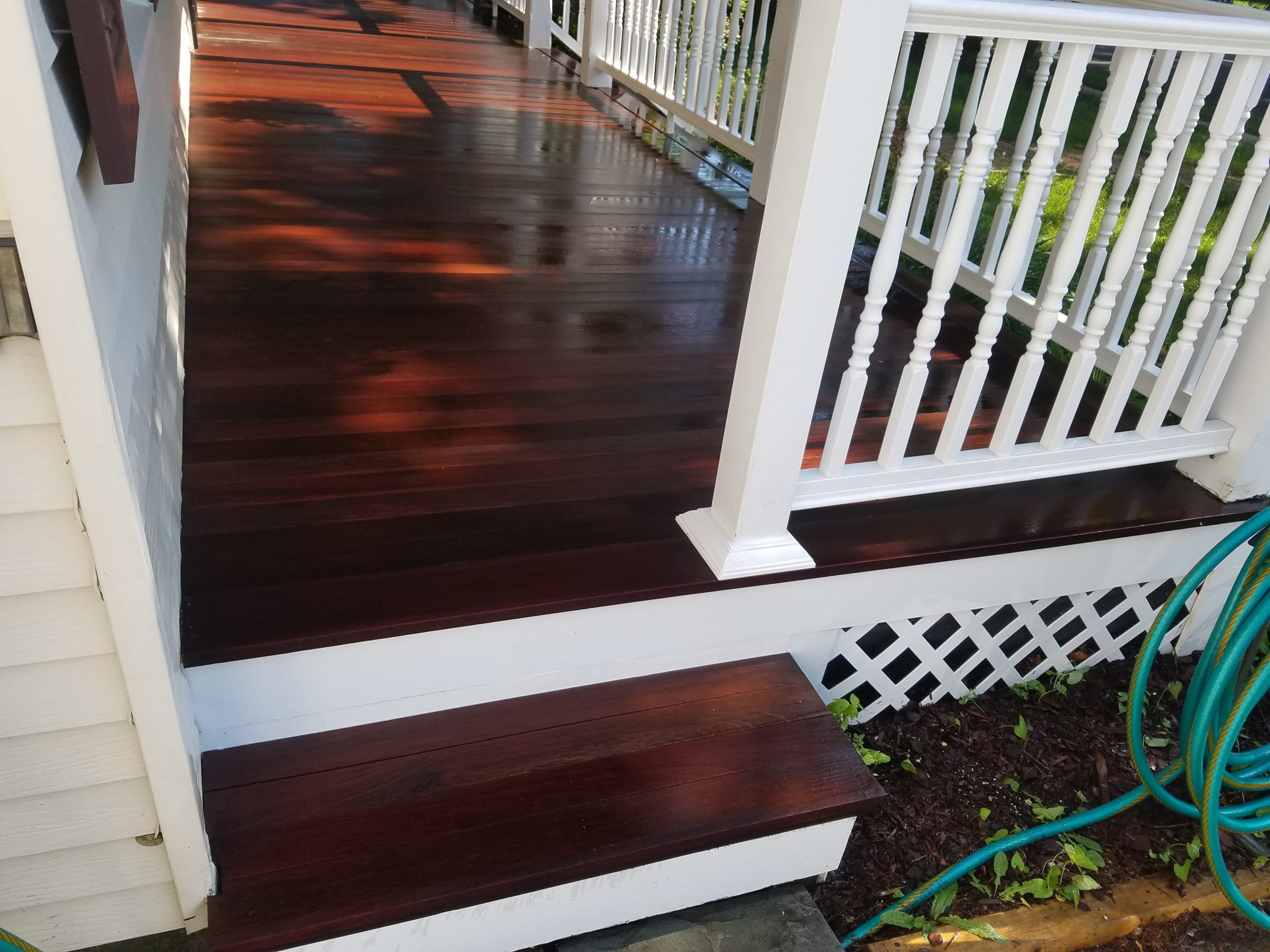 Porch staining 6