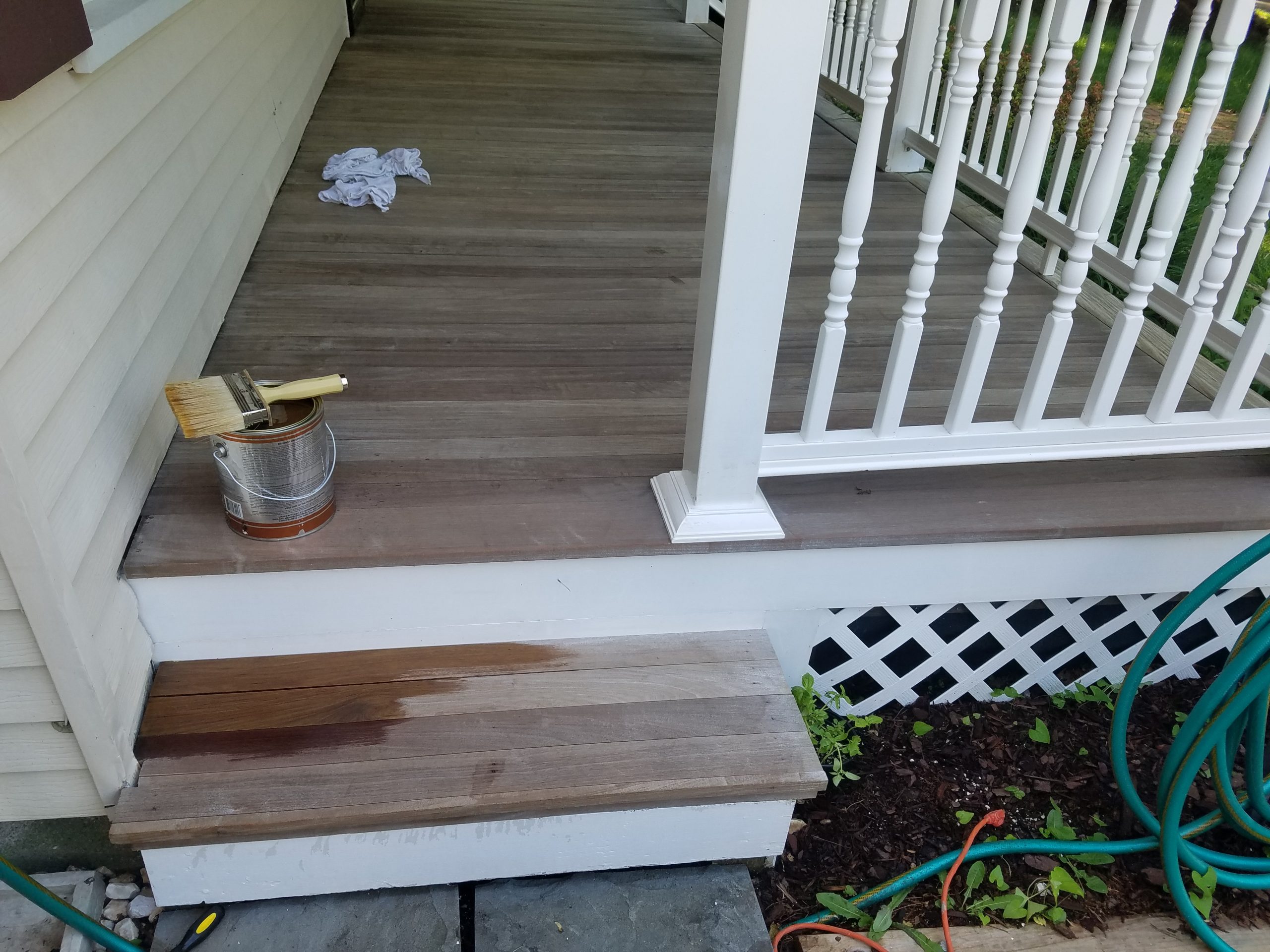 Porch staining 5