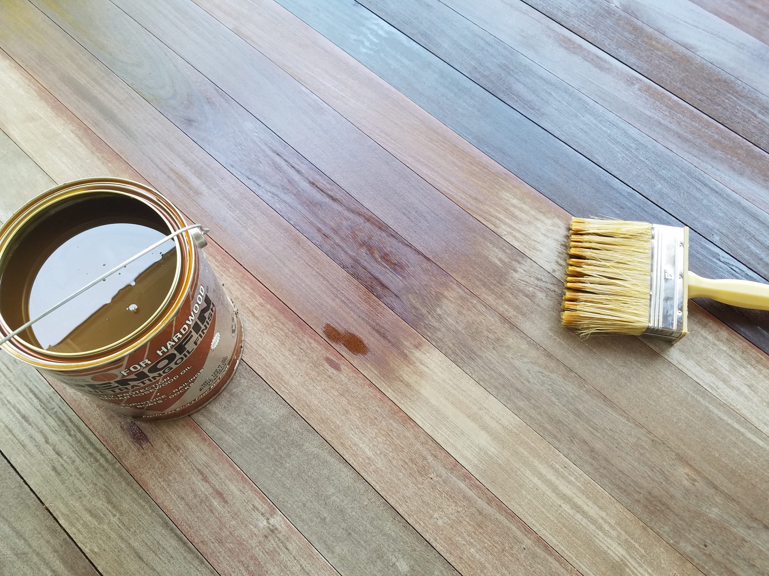 Porch staining 3