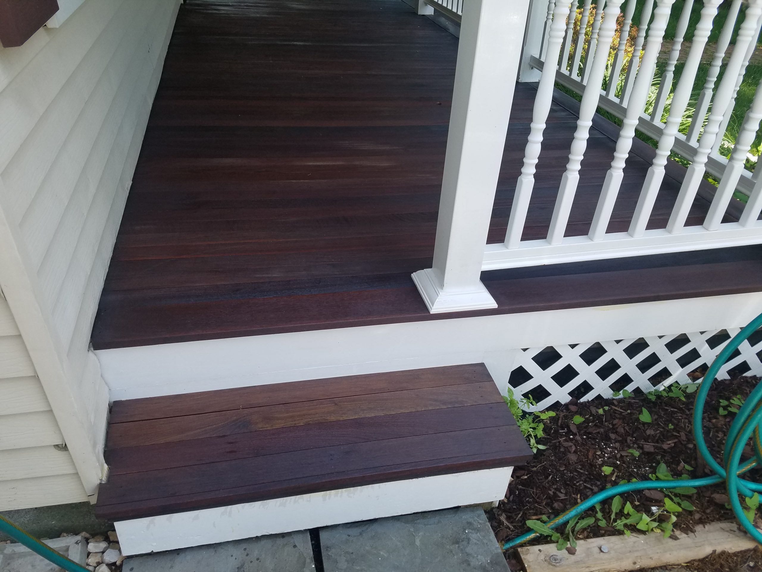 Porch staining 2