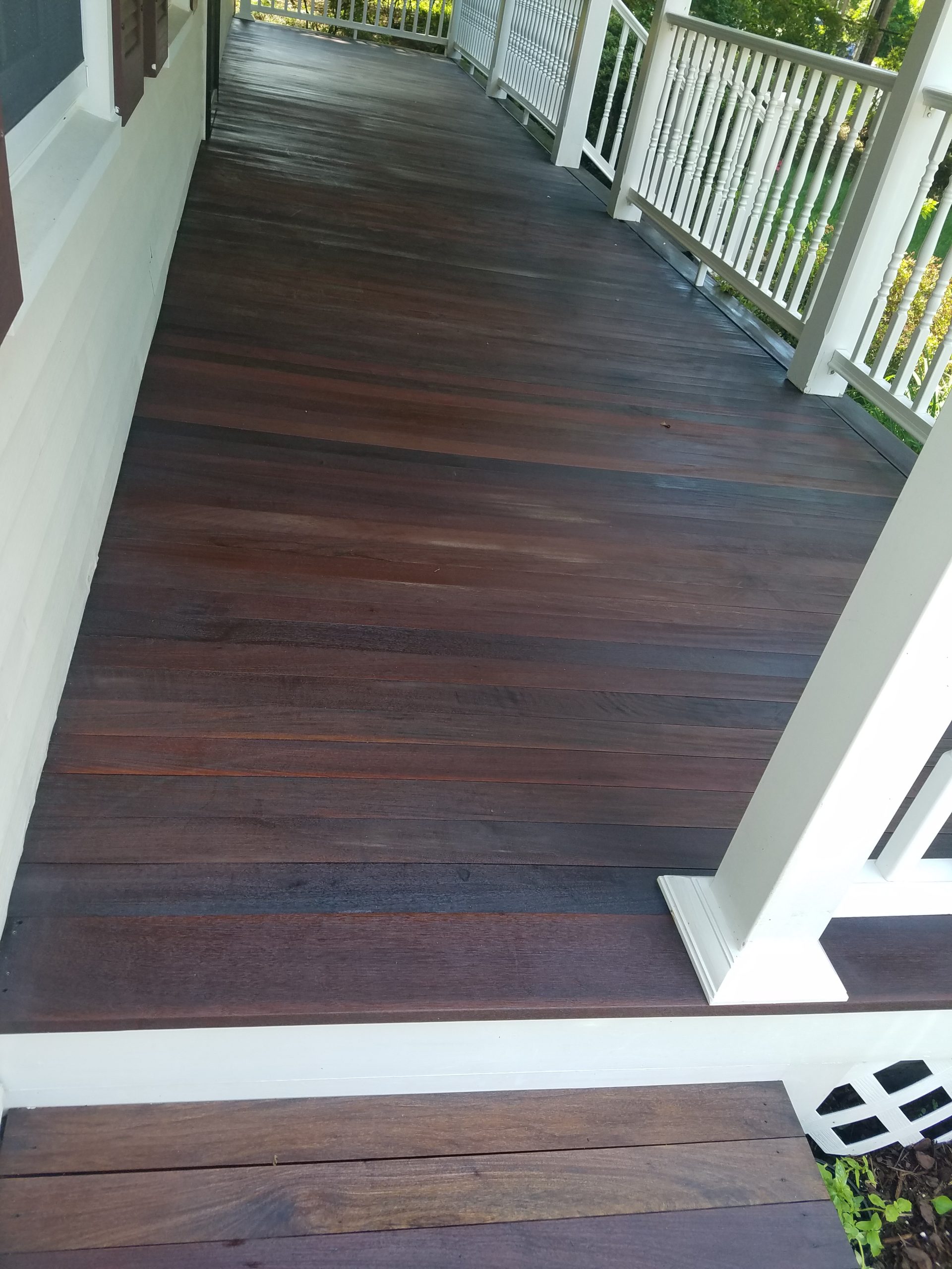 Porch staining 1
